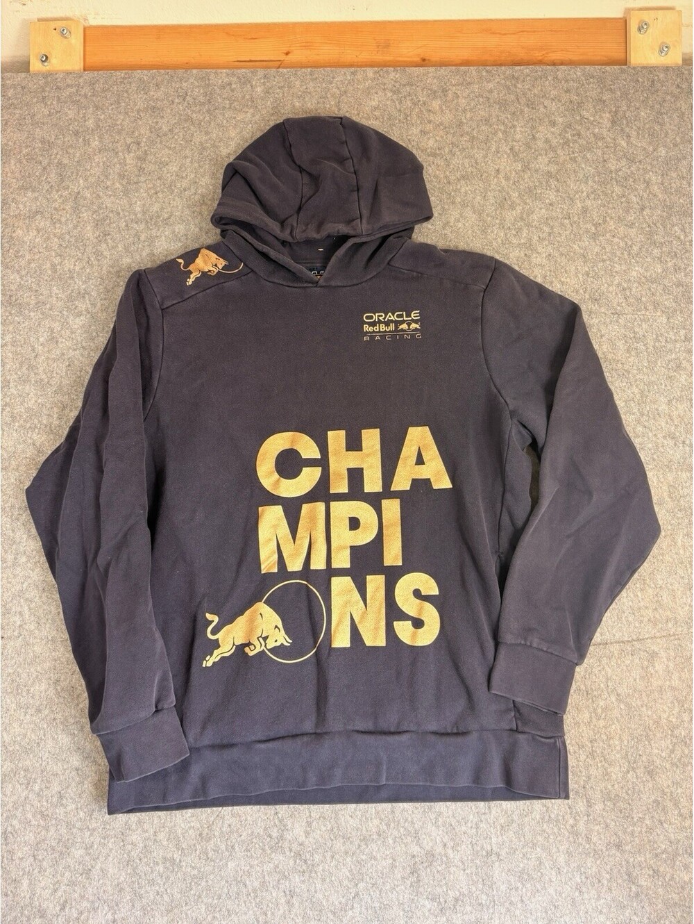 Oracle Red Bull Racing 2022 Constructors Champions Hoodie Mens XL Navy Blue